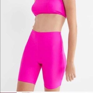 Motel neon pink shorts.